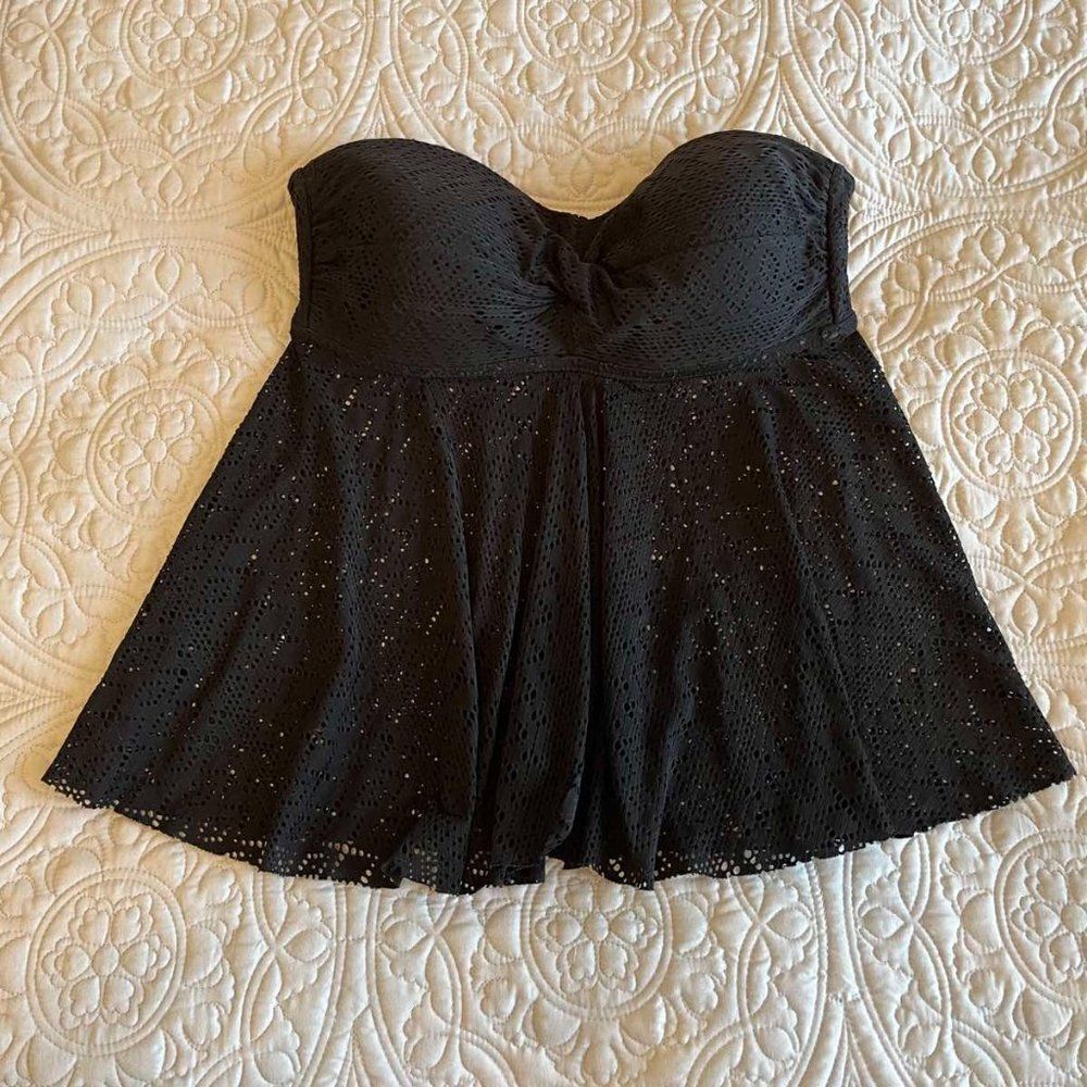 Merona Swim Tankini Lace Top black size M